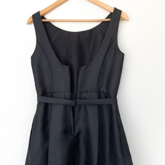 David's Bridal Black Bridesmaid‎ Prom Sleeveless Dress Size 6 NWT - Picture 9 of 16